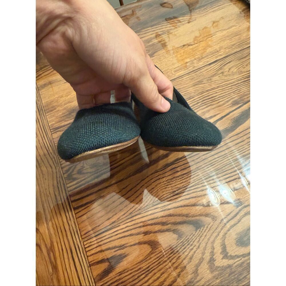 Rothy's Dark Green Halo Merino‎ Wool Blend Classic Ballet Flat Shoes Size 8 - Picture 4 of 6